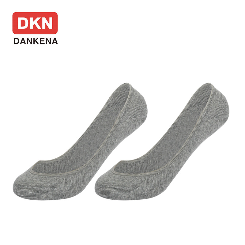 DANKENA Boat Socks Summer Combed Cotton Pure Light Color Invisible Socks Cotton No Show Socks